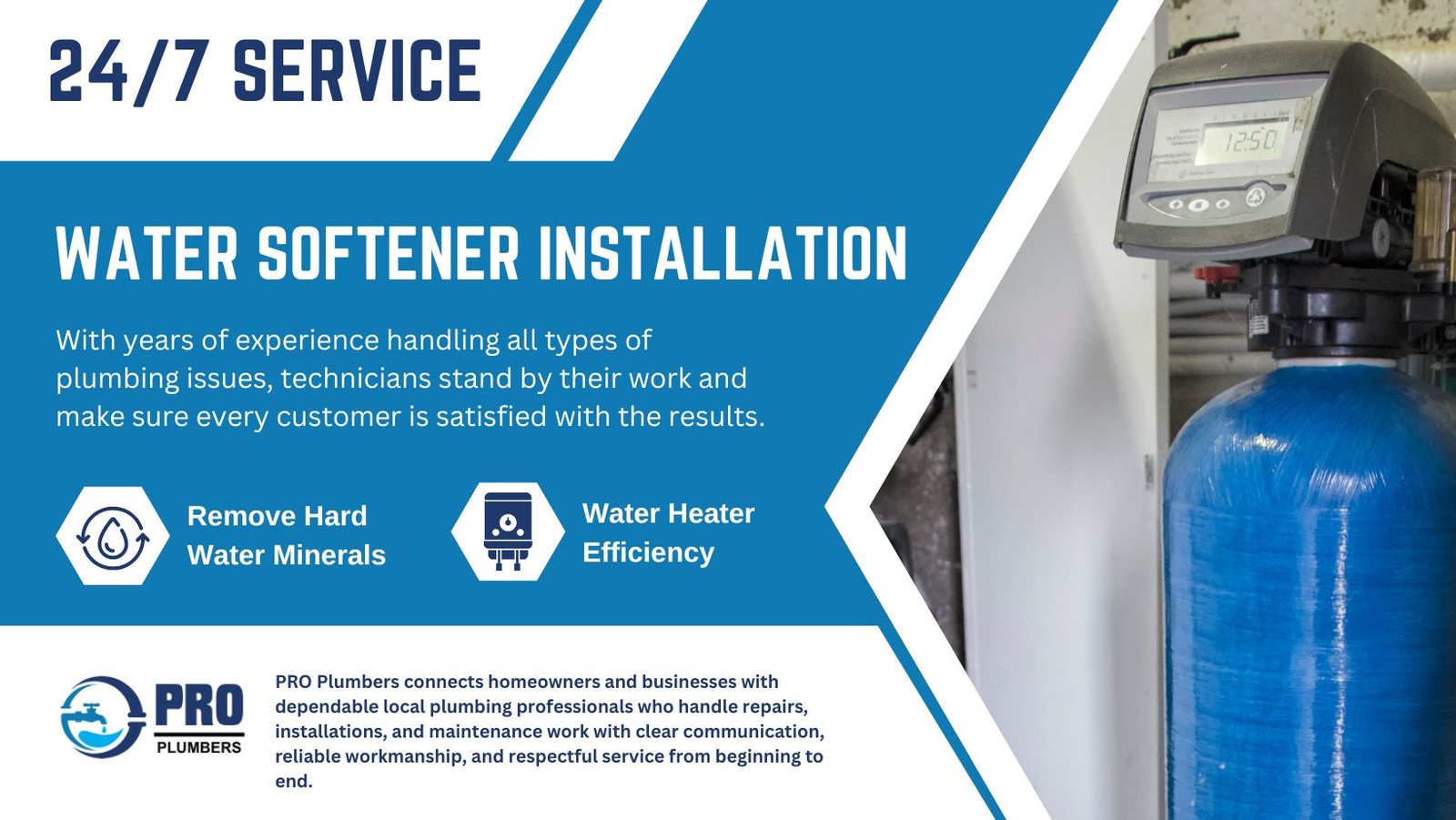 Water softener installation in Atascocita, TX